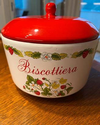 Biscottiera in ceramica