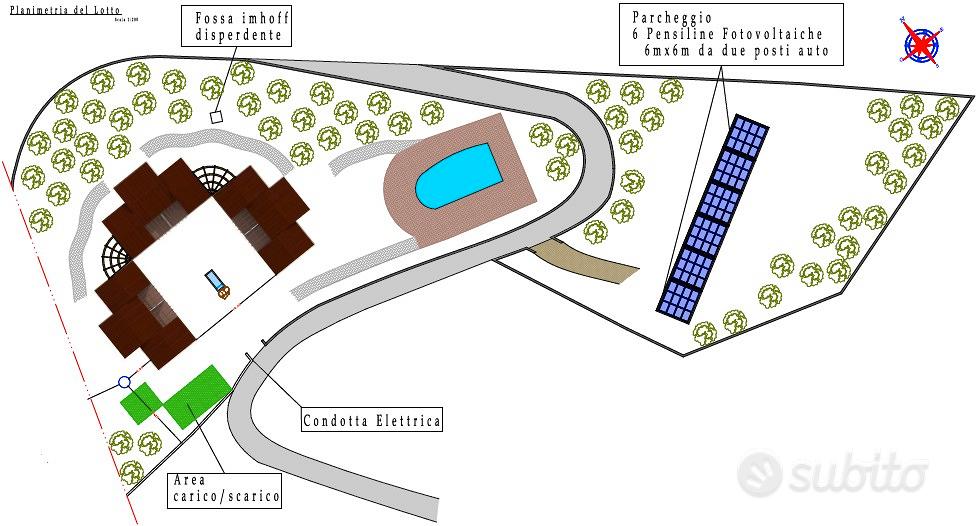 Ribasso Terreno edificabile con progetto approvato - Vista 2