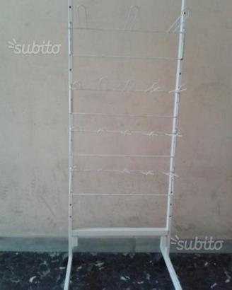Espositore metallico bianco