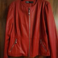 giacca similpelle rosso TG. XxL
