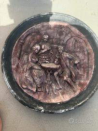 Antico piatto bassorilievo ultimi anni dell’800