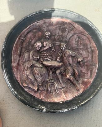 Antico piatto bassorilievo ultimi anni dell’800