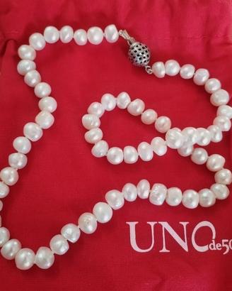 Collana di vere perle naturali 