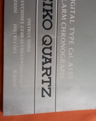 libretto istruzioni seiko