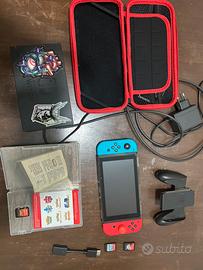 Nintendo Switch completa+ custodia +3 giochi