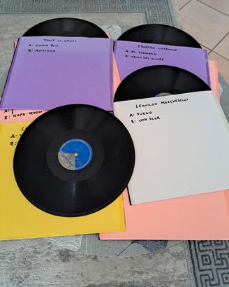 Set di 12 dischi in vinile 33 giri senza copertina