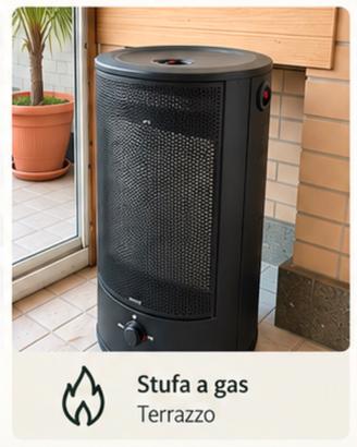 stufa a fiamma libera ( bombola a gas )