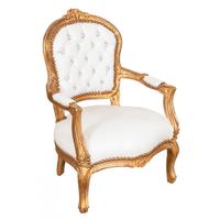 Poltrona Luigi XVI Dorata per Bambini - Consegna i