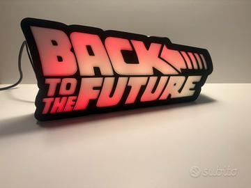 Scritta luminosa BACK TO THE FUTURE