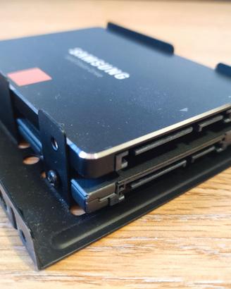 Adattatore Dual SSD/HDD 2.5" a 3.5"
