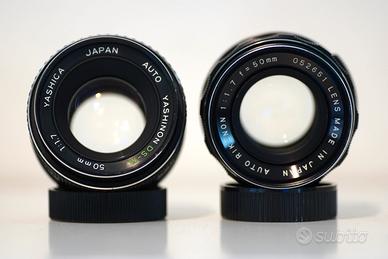 Coppia 50mm M42 Yashica ds-m + auto rikenon  f1.7