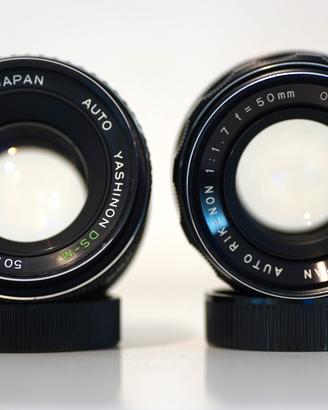 Coppia 50mm M42 Yashica ds-m + auto rikenon  f1.7