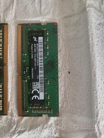 2 RAM Ddr4 4GB e 8GB sodimm