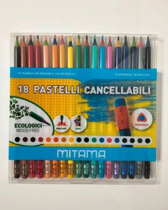 18 pastelli cancellabili