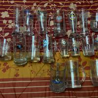 Collezione 38 calici/bicchieri da birra