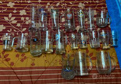 Collezione 38 calici/bicchieri da birra