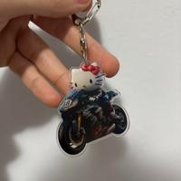 Portachiavi Hello Kitty in Moto Racing