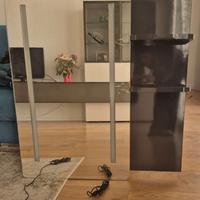 Specchio con luci LED+mensole in legno nuovissim