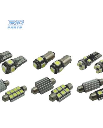 KIT 17 LAMPADE LED INTERNE PER RENAULT MEGANE II 2