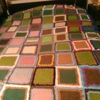 coperta fatta mana con lana pregiata 