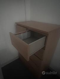 Cassettiera MALM 6 cassetti – Rovere sbiancato
