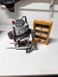 Fresatrice legno con set punte 