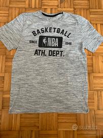 T-shirt Grigia NBA Basketball - Stile Vintage