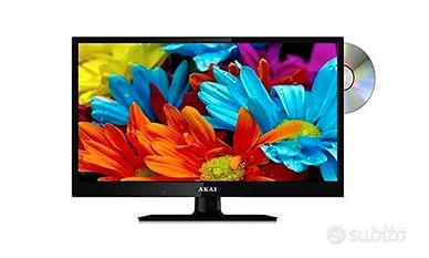 TV LED 24 HD DVB-T2 HDMI CON DVD INTEGRATO BLACK