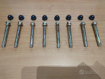 8 Tasselli in acciaio zincato M10