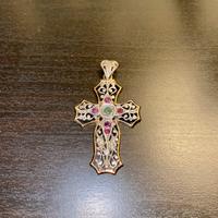 Croce antica in oro e argento