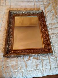 Specchio metà 800 foglia oro