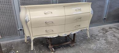 Mobile bagno bombato doppia vasca