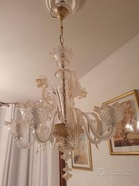 5 luci in vetro di Murano