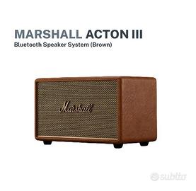 Marshall Acton III 3, speaker Marrone/Brown NUOVO