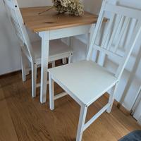Tavolo più' 2 sedie legno ikea