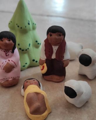 Personaggi presepe di Natale messicano anno 1995