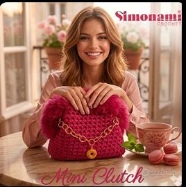 Mini Clutch Gioiello in Ecopelliccia e Fettuccia

