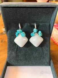 Orecchini argento e pietre dure