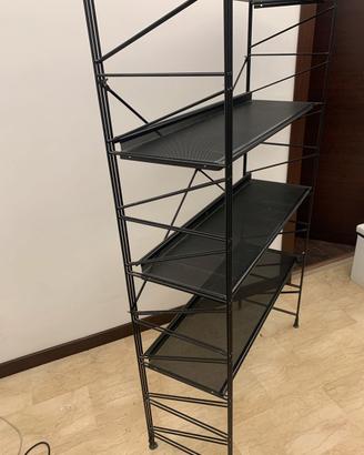 Mobiletto in ferro con ripiani per ufficio