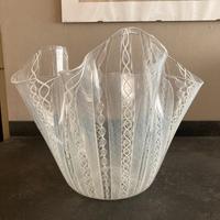 Vaso Fazzoletto grande Venini Bianconi Murano '80
