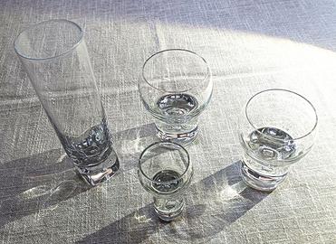 Servizio in cristallo con goccia VINTAGE.