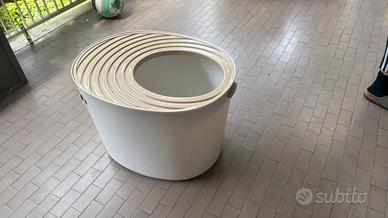 Lettiera con accesso dall’alto