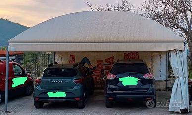 GAZEBO FERRO ZINCATO 6X5 MT