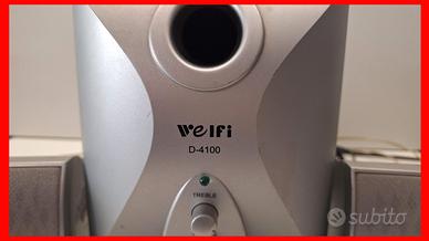 IMPIANTO DOLBY SURROUND CON SUBWOOFER E 4 CASSE -