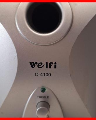 IMPIANTO DOLBY SURROUND CON SUBWOOFER E 4 CASSE -