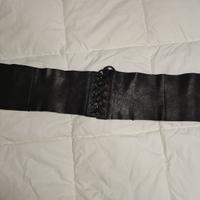 CINTURA PELLE NERA donna