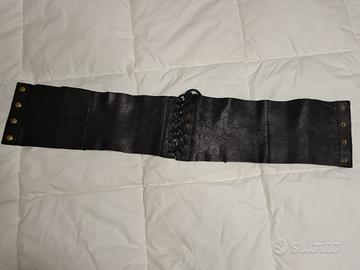 CINTURA PELLE NERA donna