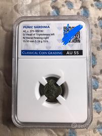 Moneta punica Sardegna 2400 anni 350a.c