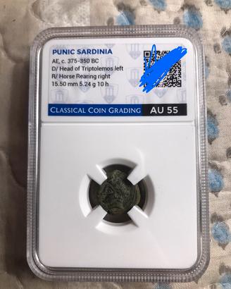 Moneta punica Sardegna 2400 anni 350a.c