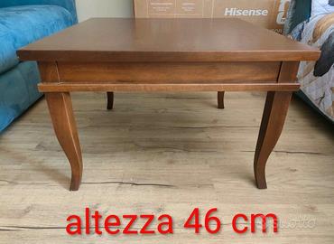 Tavolino quadrato per salotto 